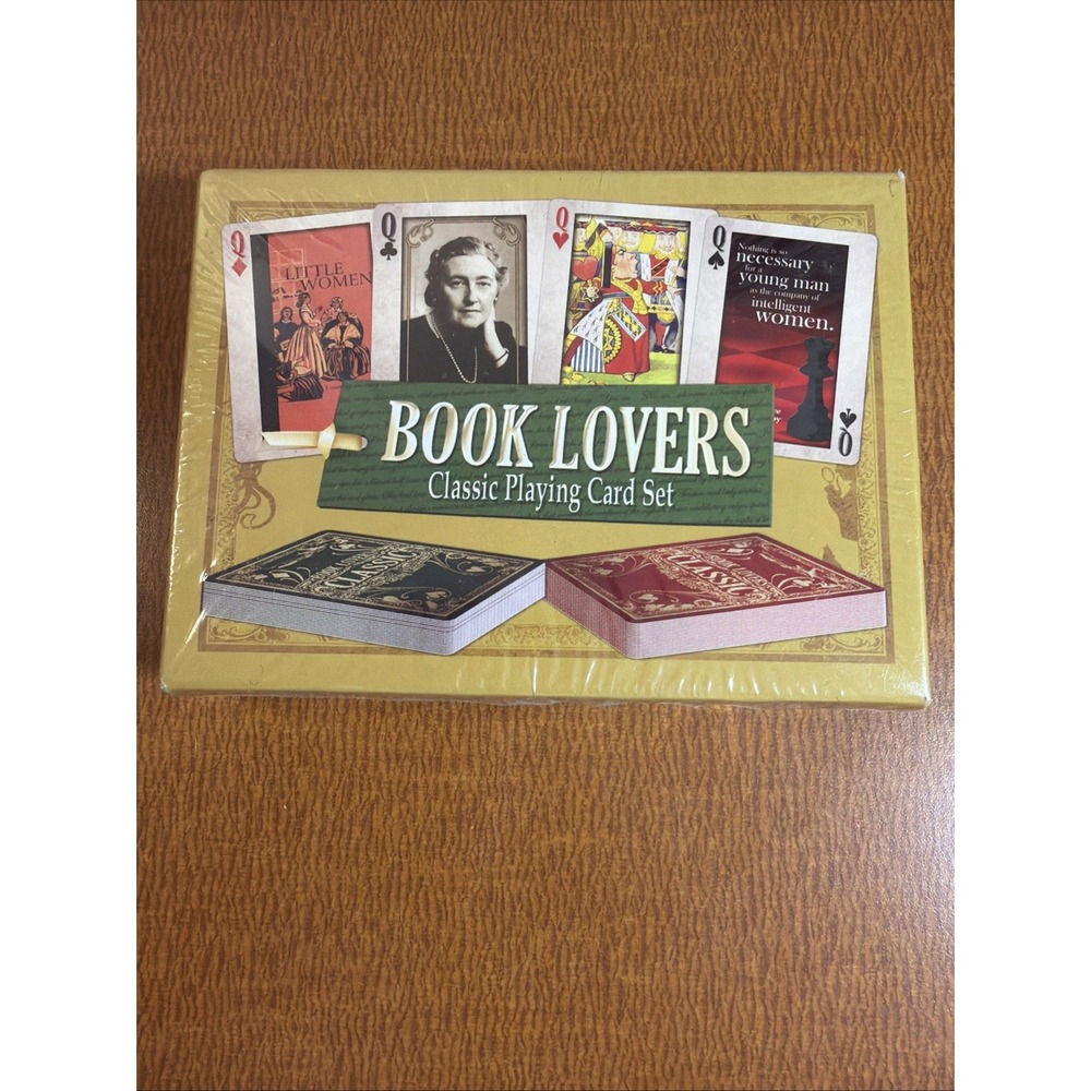 Book Lovers Classic Playing Card Set New
